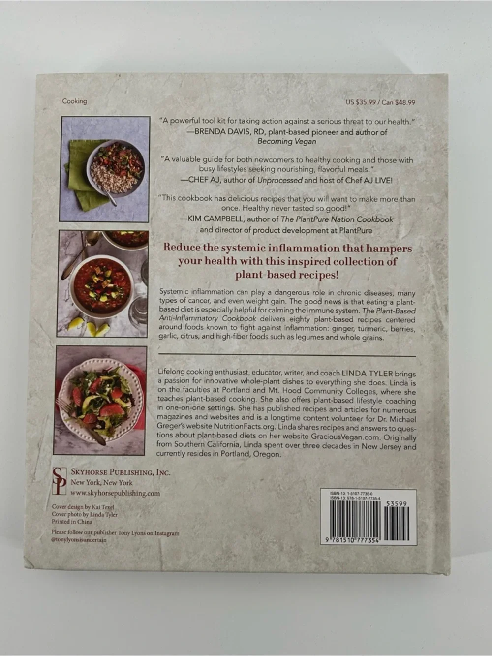 The Plant-Based Anti-Inflammatory Cookbook by Linda Tyler